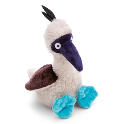 Afbeelding van Knuffel blauwvoetgent Sula 35cm beige Zacht speelgoed gemaakt van pluche, schattig pluchen knuffeldier om mee te knuffelen en spelen, voor kinderen volwassenen, geweldig geschenkidee