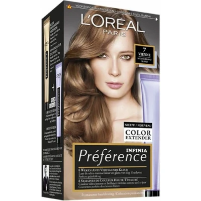 Afbeelding van 3x L&#039;Oréal Préférence Permanente Haarkleuring 7.0 Middenblond