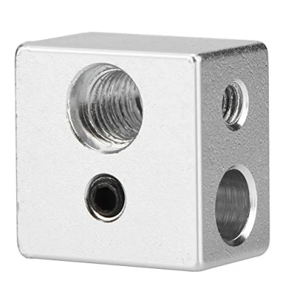 Afbeelding van Yunir MK10 Extruder Hotend Heater Blok, 20x20x13mm Aluminium Blok M7 Draad Heatbreak voor 3D Printer