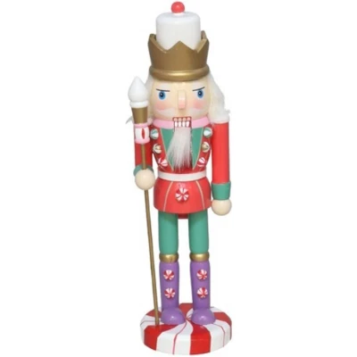 Afbeelding van Feestelijke Notenkraker met kroon 25 cm Kerstdecoratie