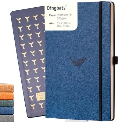 Afbeelding van Dingbats* Wildlife A4 Notitieboek Blue Whale Lijntjes A4+ / Lined