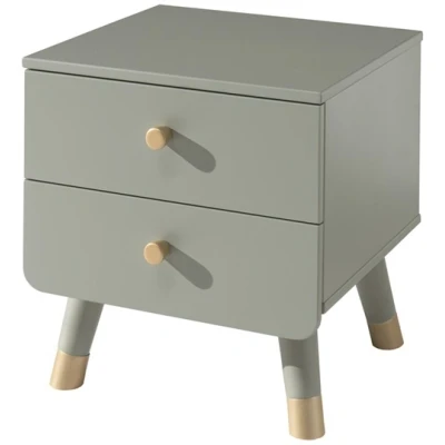 Afbeelding van Vipack Billy Nachtkastje Olive Green