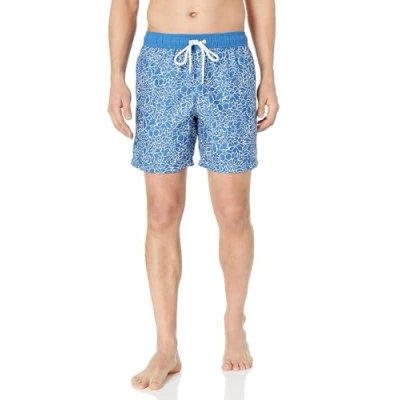 Afbeelding van Amazon Essentials Men&#039;s Sneldrogende zwembroek met binnenbeenlengte van 18 cm, Licht Blauw, M