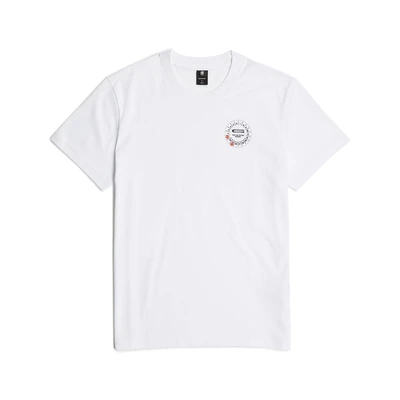 Afbeelding van G STAR RAW Heren Gauge R T shirt, wit (White D25972 c336 110), L