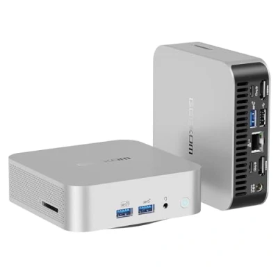 Afbeelding van GEEKOM A8 Mini PC, AMD Ryzen 9 8945HS (8 kernen 16 threads, tot 5,2 GHz) Gaming PC Windows 11 Pro 32 GB DDR5 2TB SSD Computer Radeon 780M Wi Fi 6E BT5.2 8K AI