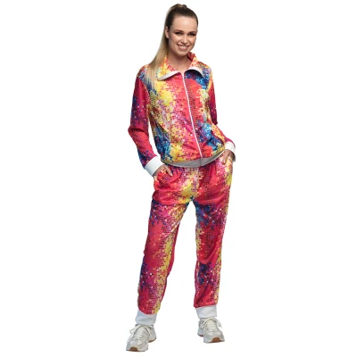 Afbeelding van Boland Disco babe trainingspak dames multicolor maat M