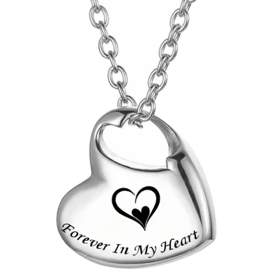 Afbeelding van Fako Bijoux® Ashanger / Assieraad Uitgesneden Hart Hartje RVS Staal Zilverkleurig