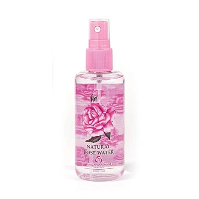 Afbeelding van Bulgarian Rose Natuurlijk water met spray, transparant, klein, 100 ml, roze