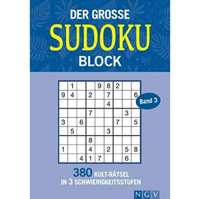Afbeelding van Der große Sudokublock Band 3: 380 Kulträtsel in 3 Schwierigkeitsstufen