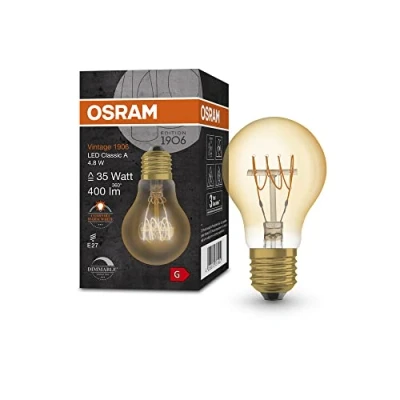 Afbeelding van OSRAM vintage 19 6 LED lamp, goudtint, 4,8W, 4 lm