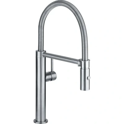 Afbeelding van Franke Pescara Semi Pro L Keukenkraan flexibele uitloop rvs look 115.0472.960