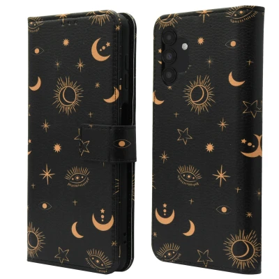 Afbeelding van Samsung Galaxy A13 (5G) Hoesje Kunstleder iMoshion Bookcase Zwart Telefoonhoesje