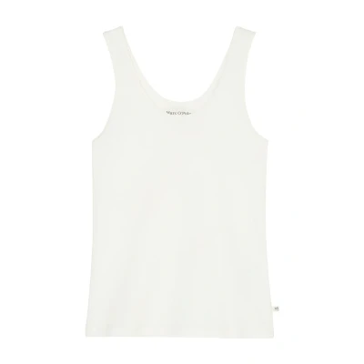 Afbeelding van Marc O&#039;Polo Iconic Hemd, Dames, Maat: Large, Weiss
