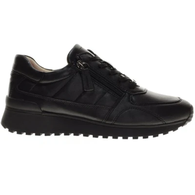 Afbeelding van Zwarte Sneaker Comfort Leder maat 39