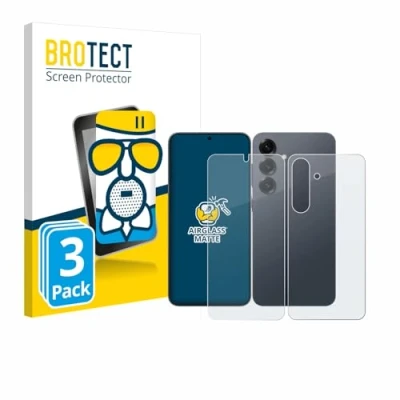 Afbeelding van BROTECT Screenprotector voor Samsung Galaxy S25 (Voor+Achter) Folie Beschermfolie Beschermglas matte (3 Stuks)