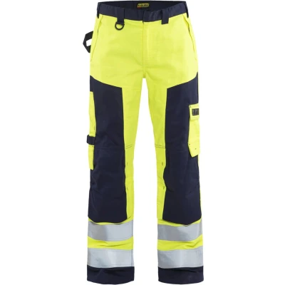 Afbeelding van Blaklader Multinorm werkbroek 1578 1514 High Vis Geel/Marineblauw D112