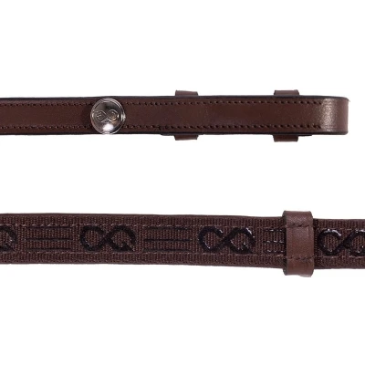 Afbeelding van PresTeq Teugel FayRein met stops(8cm) maat Pony brown
