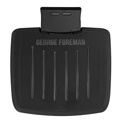 Afbeelding van George Foreman Immersa Middelgrote elektrische barbecue (afneembaar bedieningspaneel maakt volledige was en vaatwasserbestendigheid van de grillmachine mogelijk), energiebesparend, gezond, toastie,