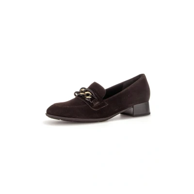 Afbeelding van Gabor Instappers, Dames, Maat: 38, Braun Veloursleer