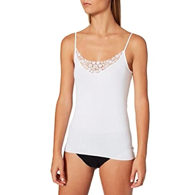 Afbeelding van Calida Dames onderhemd spaghetti top vrouwelijk sense, wit, S