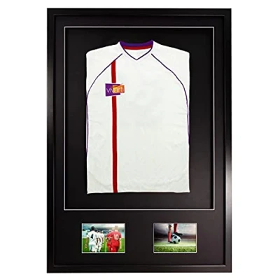Afbeelding van Vivarti DIY Junior 3D gemonteerd + dubbel diafragma sportshirt display frame A1 59,4 x 84 cm zwart frame, zwarte houder, rugkaart
