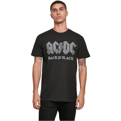Afbeelding van Mister TEE ACDC BACK IN Black Tshirt print, Heren, Maat: 4XL,