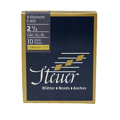 Afbeelding van Steuer S800 blauw Line 2,5 doos met 10 rieten Riet voor Bb klarinet (Duits)