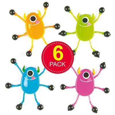 Afbeelding van Baker Ross AF396 Wandkrabber &quot;Monster&quot; met 4 verschillende motieven voor kinderen als kleine verrassing feestjes (6 stuks),gesorteerd