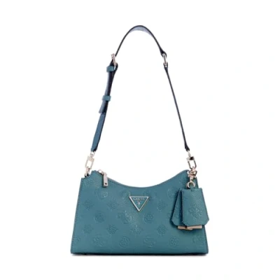 Afbeelding van Guess Cresidia TOP ZIP Shoulder BAG Handtas, Dames, Maat: One Size, Teal