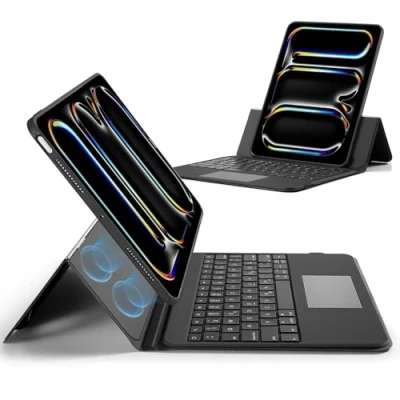 Afbeelding van ESR Ascend Keyboard Case, Compatibel met iPad Pro 12.9 (7e Gen), DE Layout, Zwart