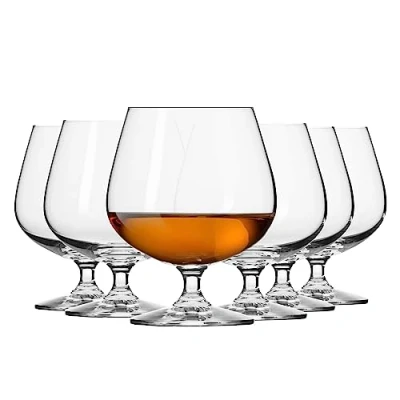 Afbeelding van KROSNO Brandy Cognac Glazen Set van 6 480 ML Balans Collectie Perfect voor Thuis, Restaurants en Feestjes Vaatwasser bestendig