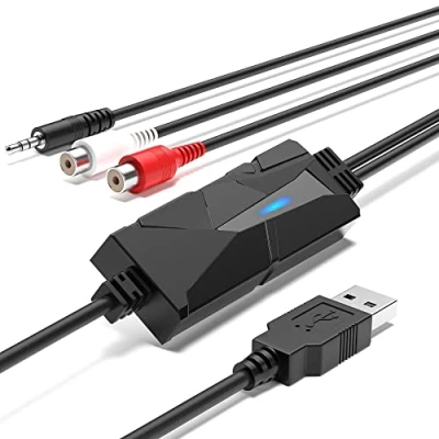 Afbeelding van DigitalLife USB Audio Capture Grabber Met 3,5mm &amp; R/L Stereo Ingang Digitizer, AV202 B
