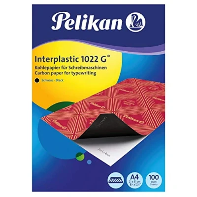 Afbeelding van Pelikan 404400 Interplastic 1022G zwart, A4, 100 vel