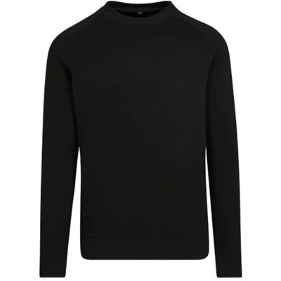 Afbeelding van Build Your Brand Crewneck Raglan Sweater Black maat 3XL