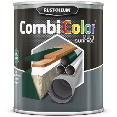 Afbeelding van rust oleum combicolor multi surface hoogglans ral 6005 mosgroen 750 ml