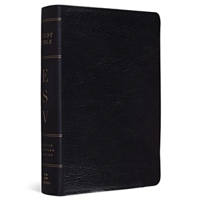 Afbeelding van Study Bible ESV Personal Size: English Standard Version Size Genuine Leather Black