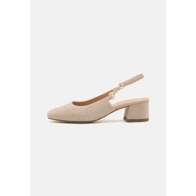 Afbeelding van Peter Kaiser Klassieke pumps, Dames, Maat: 38.5, Sand Veloursleer