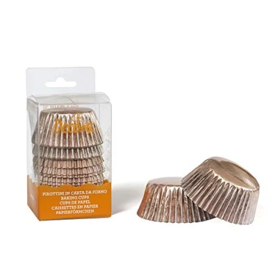 Afbeelding van Cupcake Cups Rosegoud Ø50x32(h) mm 60 stuks