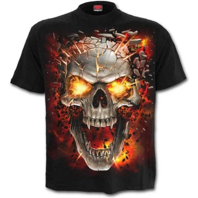 Afbeelding van Spiral Kinder Tshirt XL SKULL BLAST Zwart