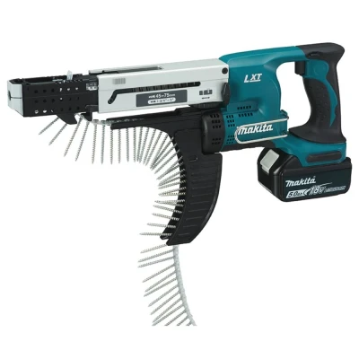 Afbeelding van Makita DFR750RTE 18v Li Ion accu bandschroefmachine 45 75mm 5.0Ah