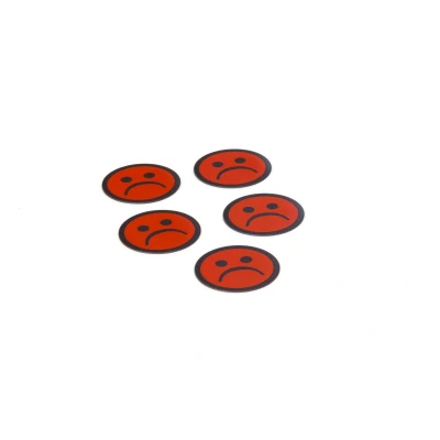 Afbeelding van Magnetische Smiley&#039;s Basic Rood (5 stuks)