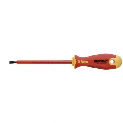 Afbeelding van Felo, Schroevendraaiers, Ergonic 5,5 x 125 mm geïsoleerde platte schroevendraaier (FL41305590) (Gleuf)