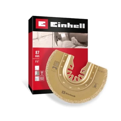 Afbeelding van Origineel Einhell halfrond hardmetalen zaagblad 87 mm (halfronde vorm, coating, open rug snelwisselfunctie, geschikt voor multitools)