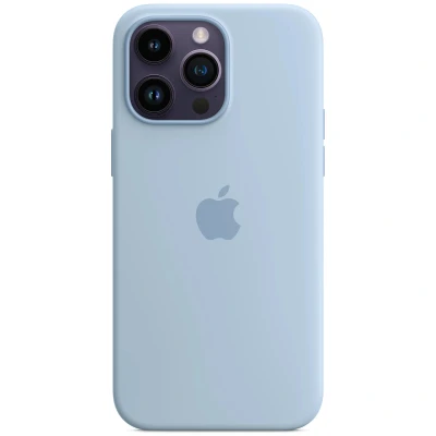 Afbeelding van Origineel Apple iPhone 14 Pro Max MagSafe Hoesje Siliconen en TPU (zacht) Backcover/Softcase Blauw Telefoonhoesje