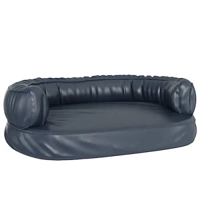 Afbeelding van Hondenmand Ergonomisch Schuim 60X42 Cm Kunstleer Donkerblauw