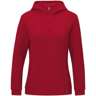 Afbeelding van JAKO Sweater met kap Pro Casual wit 34 chilirood / 36