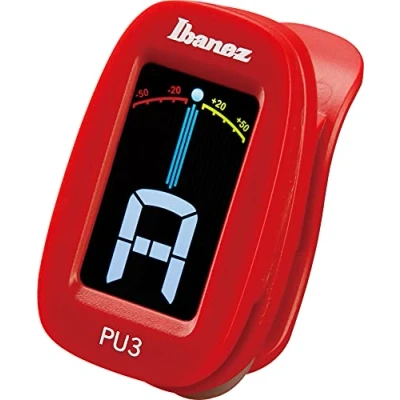 Afbeelding van Ibanez PU3 Red chromatisch clip on stemapparaat