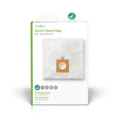 Afbeelding van Nedis Stofzuigerzak 4 stuks Synthetisch voor AEG / Electrolux Wit 1 DUBG220AEG4