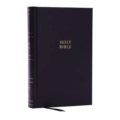 Afbeelding van NKJV, Single Column Reference Bible, Verse By Verse, Hardcover, Red Letter, Comfort Print: New King James Version, Black, Reference, Print