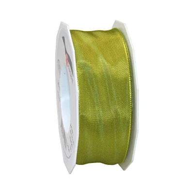 Afbeelding van Präsent 40 mm 25 m LYON band met draad, rood